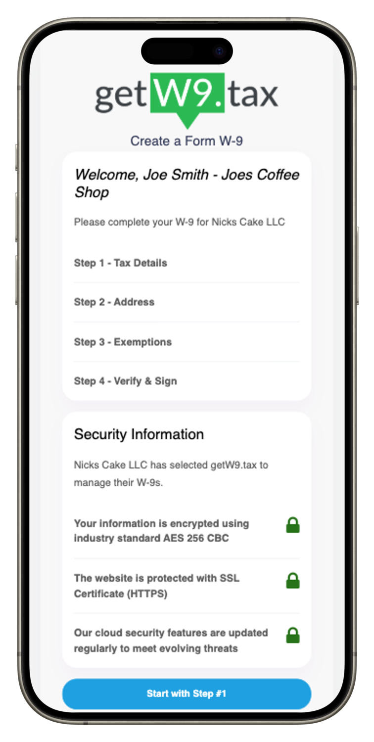 Online IRS Form W9 Collection and Storage System. Helps Automate W9s.